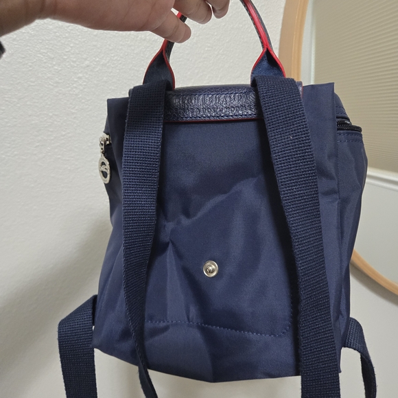 Longchamp Navy Blue Mini Bag with Red Accents - Picture 2 of 4